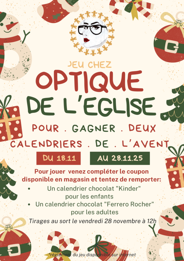 Calendrier de l'avent à gagner